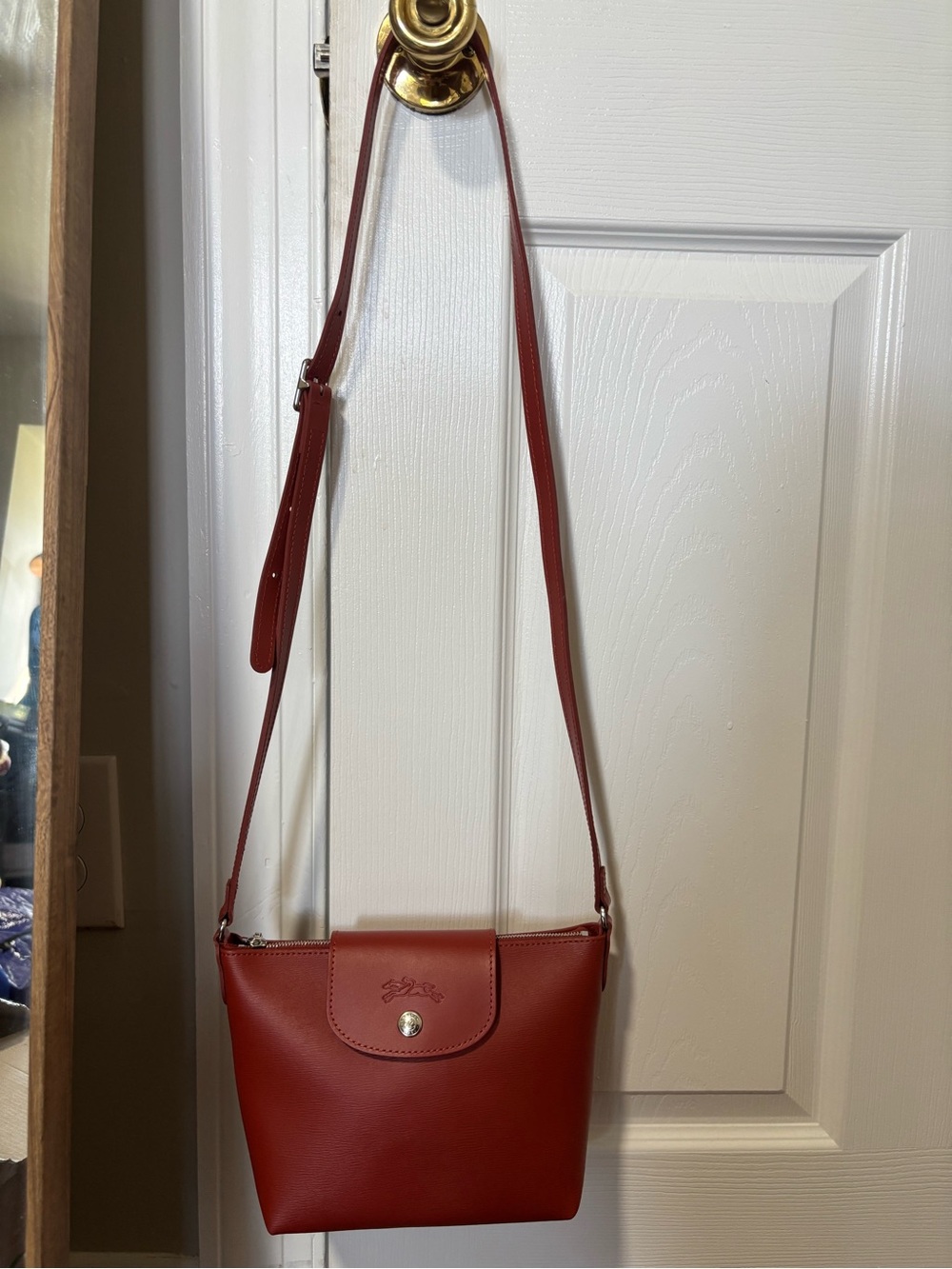 NWOT Longchamp Le Pliage Xtra XS Crossbody, Red - Picture 2 of 6